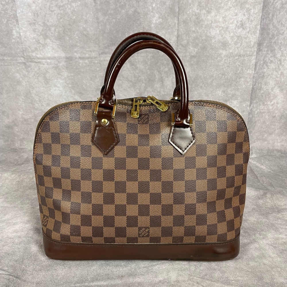 Louis Vuitton Damier Ebene Alma PM Satchel Handbag